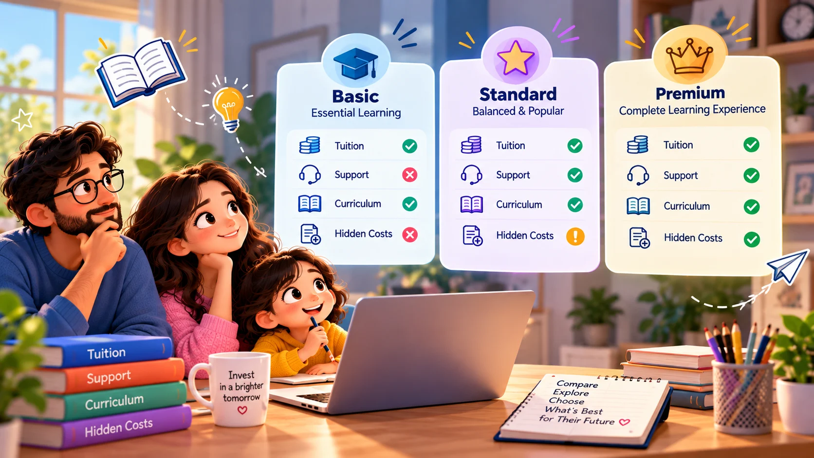 Cost of online school worldwide