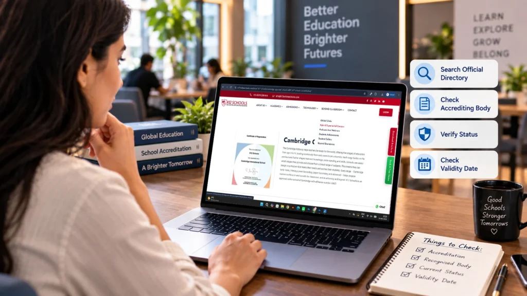 How to verify online school accreditation