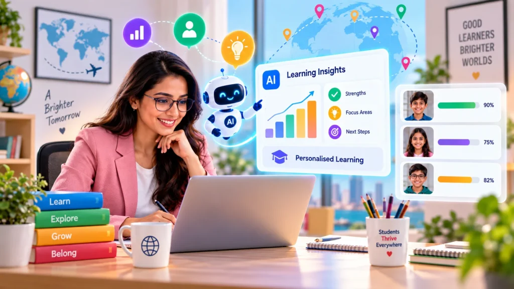 AI-powered personalised learning with teacher support in online education

