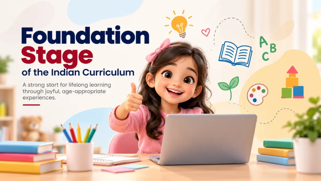 Foundation stage of the Indian curriculum focusing on early childhood learning