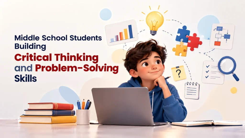 Middle school students building critical thinking and problem-solving skills